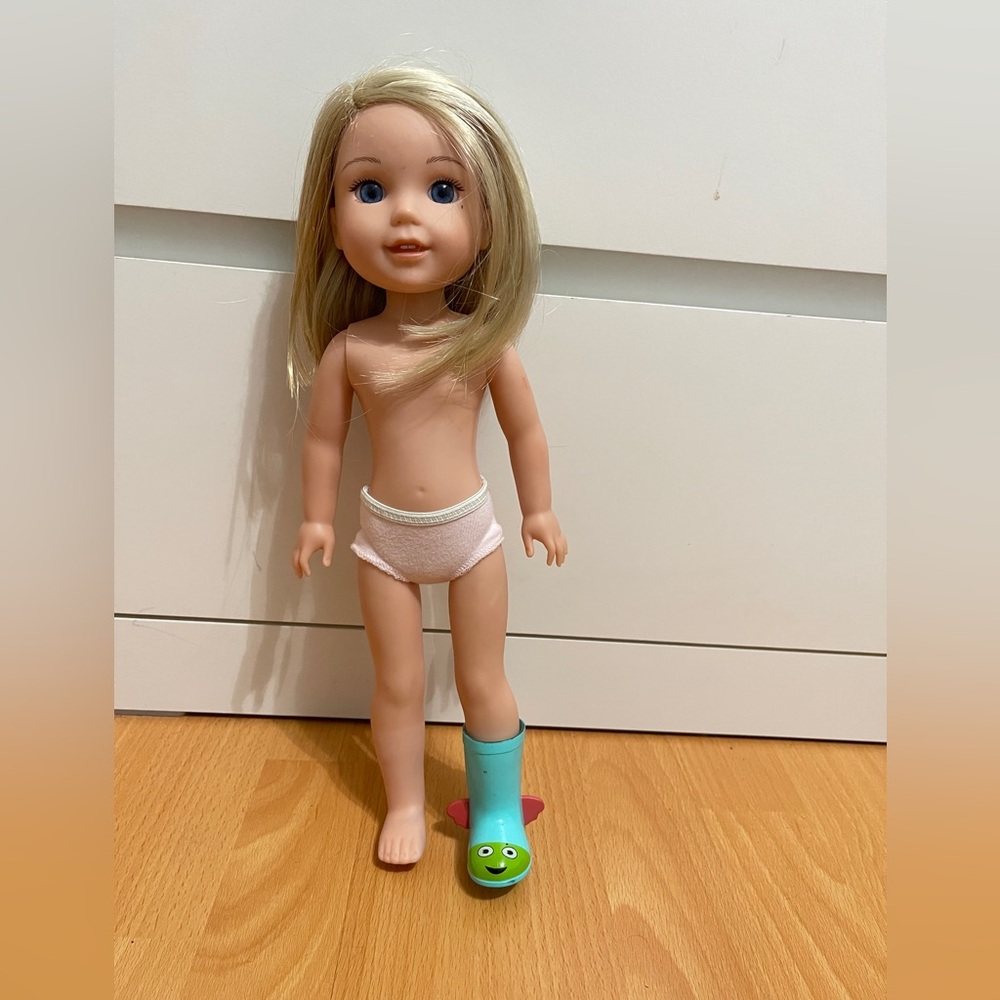 American Girl Wellie Wishers Camille Doll Blue Eyes Blond Hair